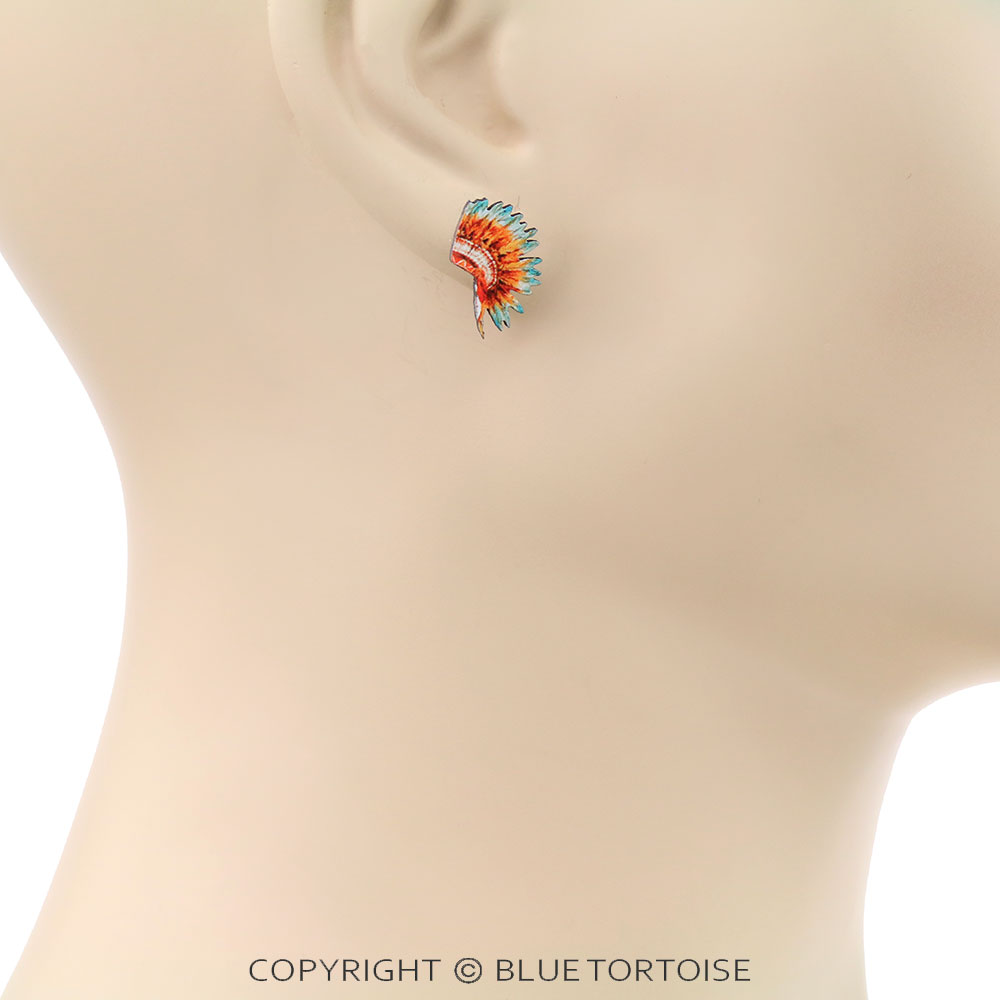3 Pair Western Wooden Earring Set - Image 3