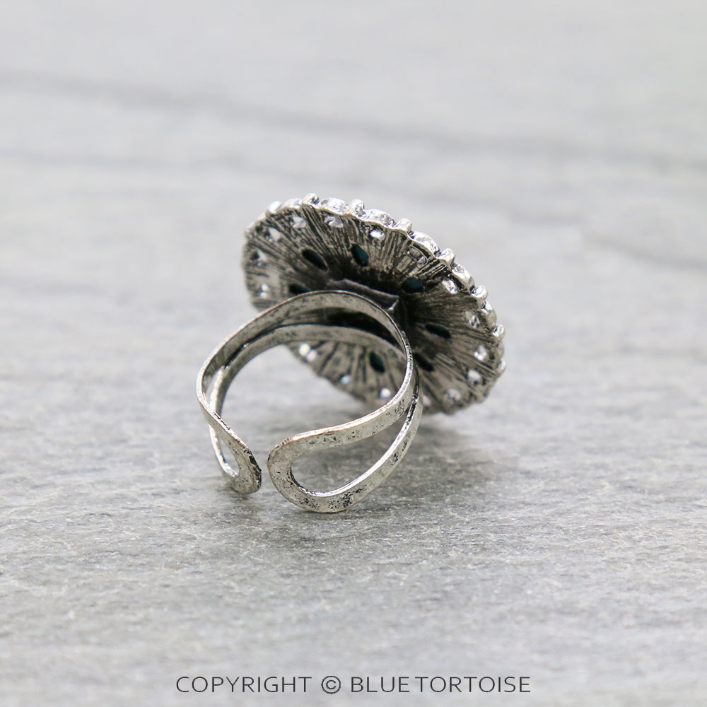 Western Round Concho Cuff Ring - Image 2