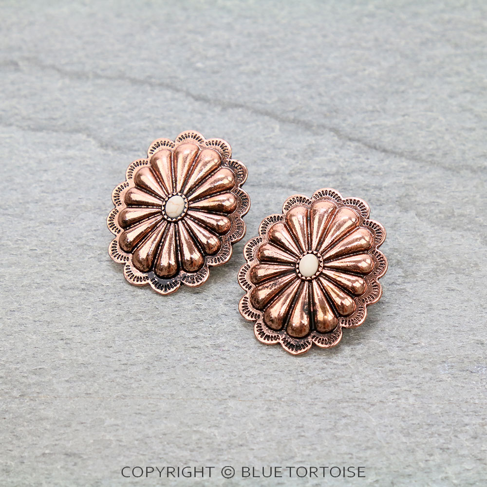 Concho Stud Earrings
