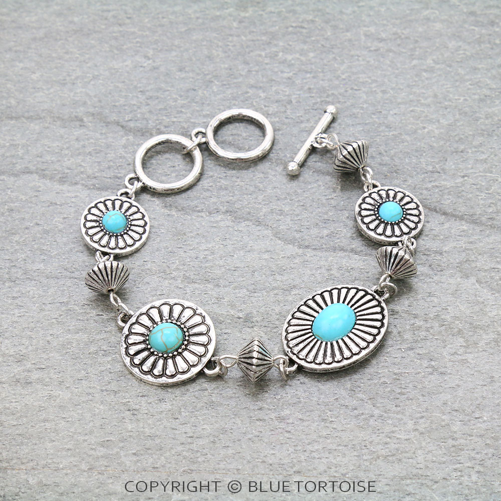 Western Texture Toggle Bracelet