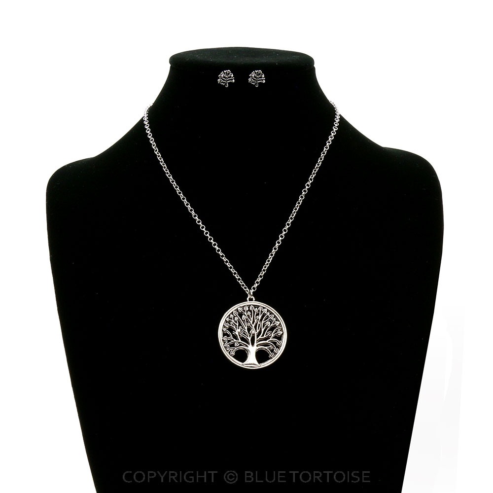 Tree of Life Pendant Necklace Set - Image 2