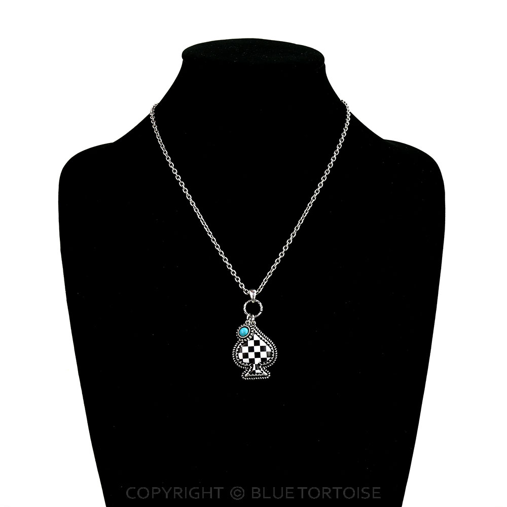 Western Spade Print Necklace - Image 2