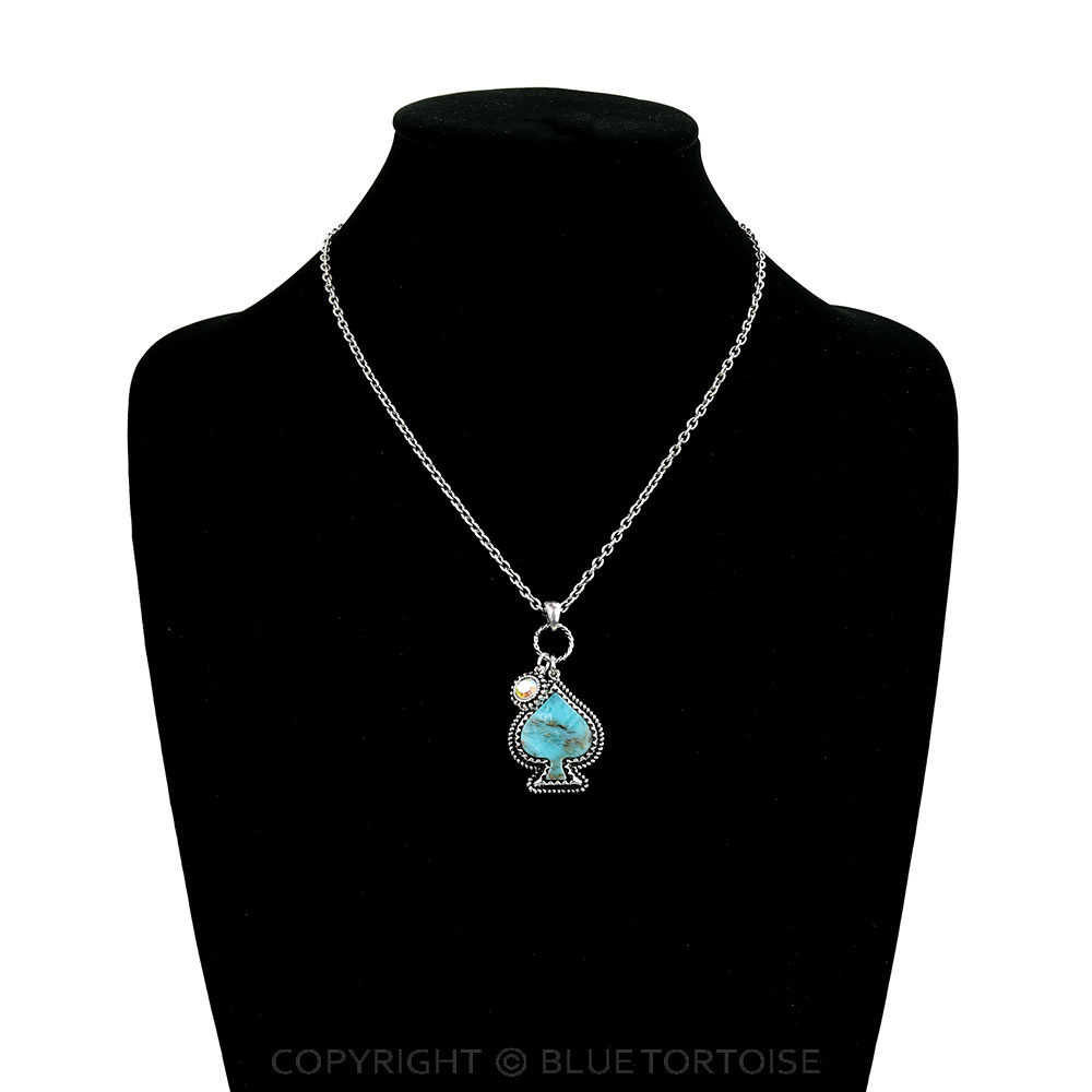 Western Spade Stone Necklace - Image 2
