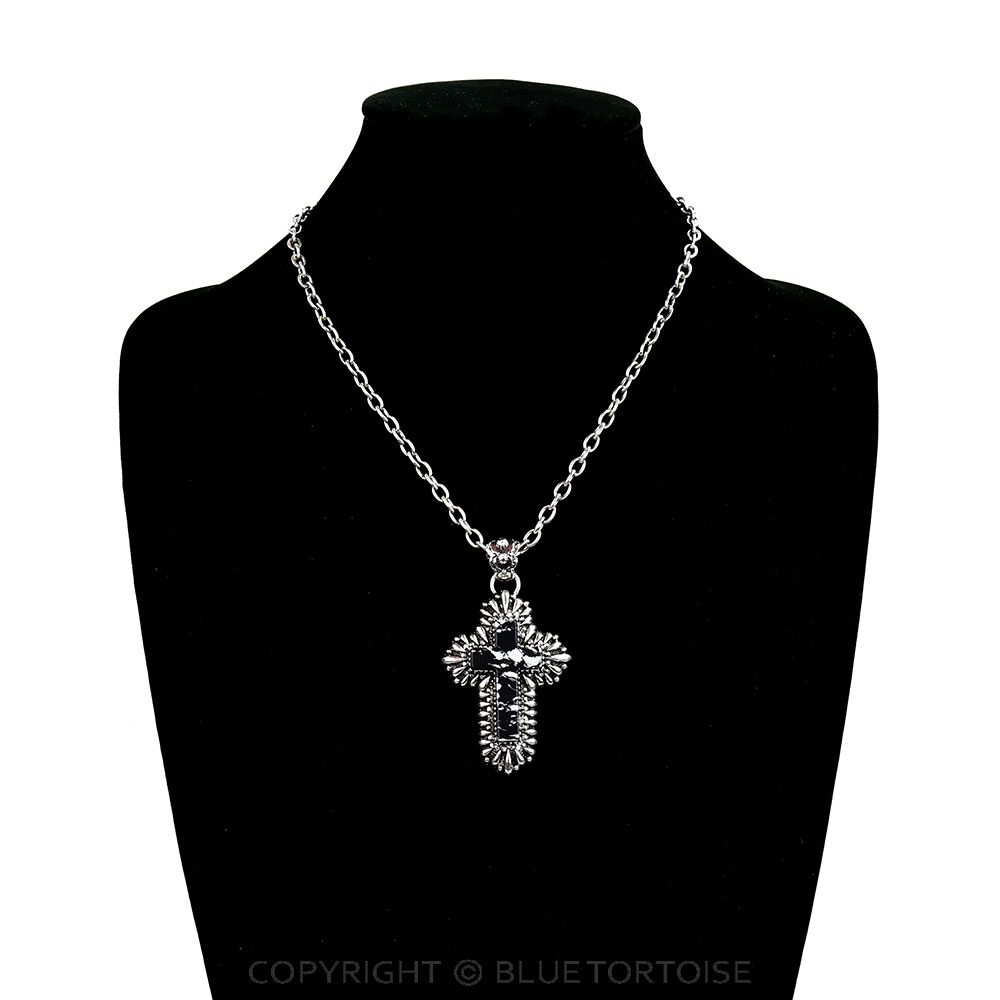 Western Cross Hand Stone Necklace - Image 2