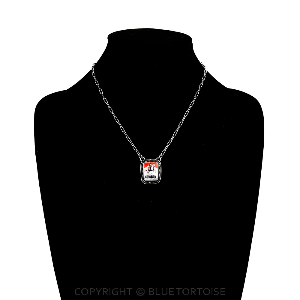 Western Cowboy Killer Portrait Necklace - Image 2