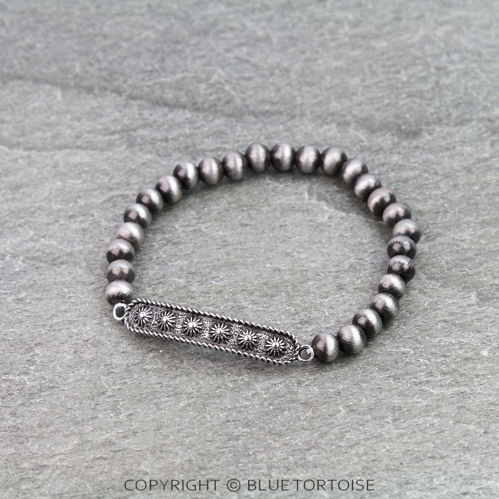 Western Style Bar Stretch Bracelet