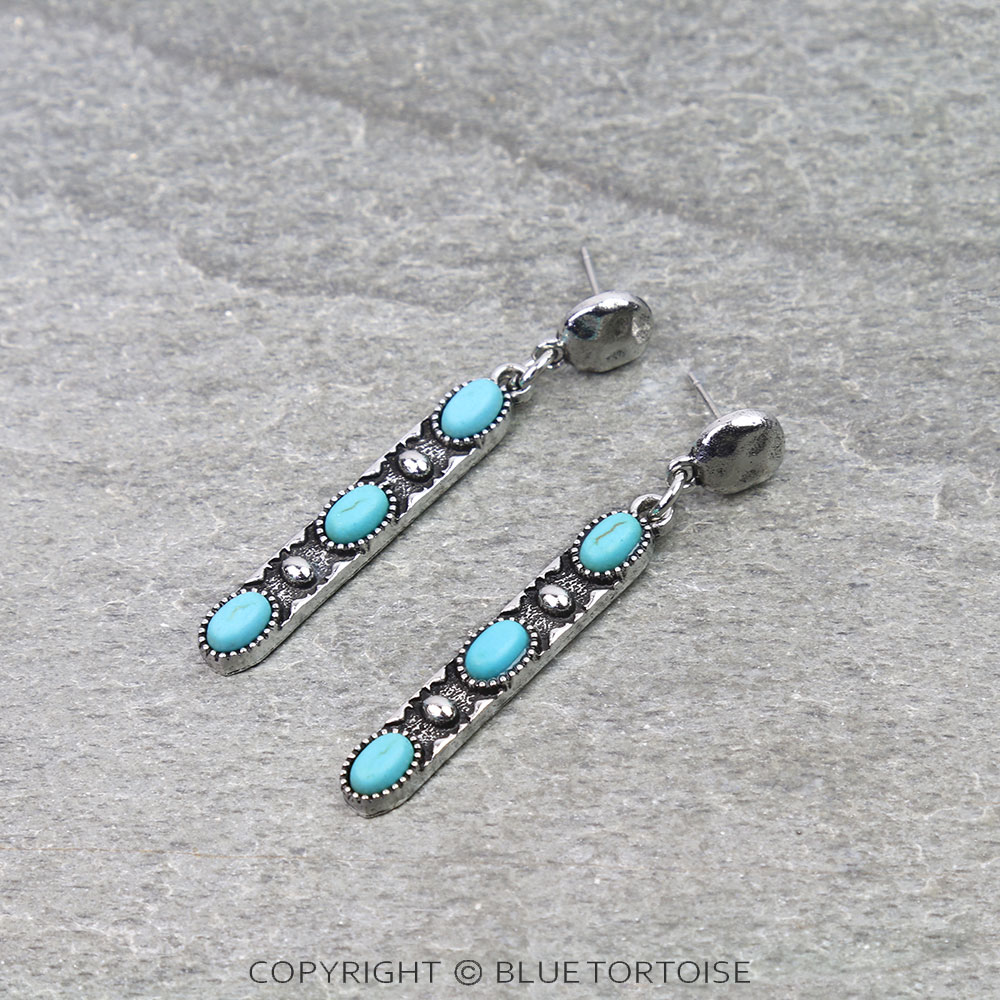 Western Style Bar Stud Earrings