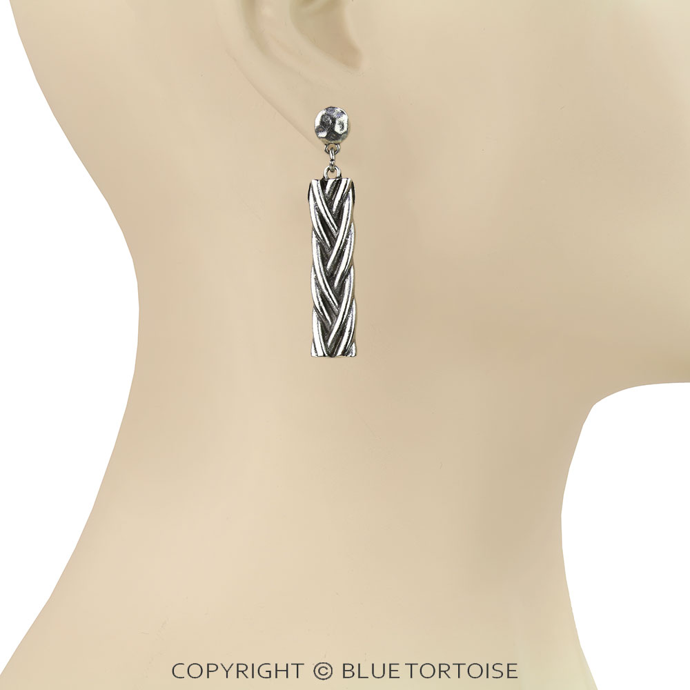 Western Style Bar Stud Earrings - Image 2