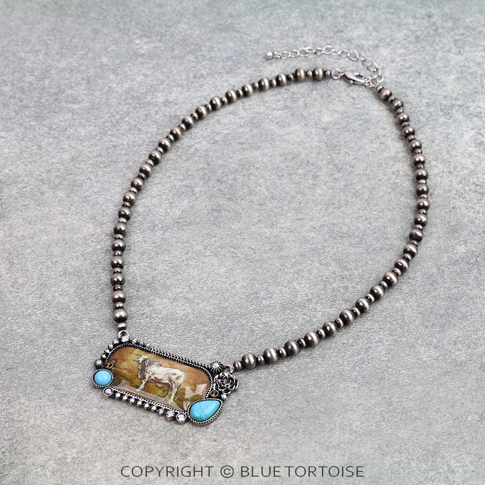Wester Brahman Bar Necklace