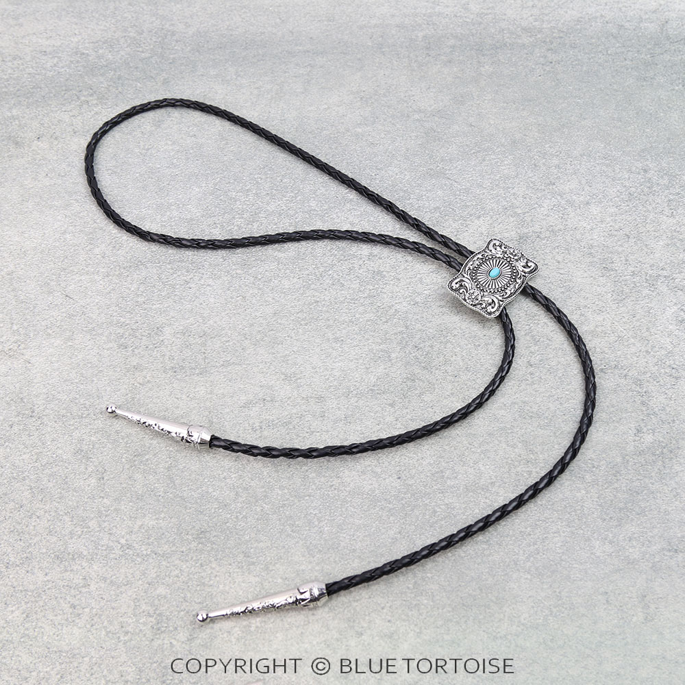 Western Concho Bolo Necklace