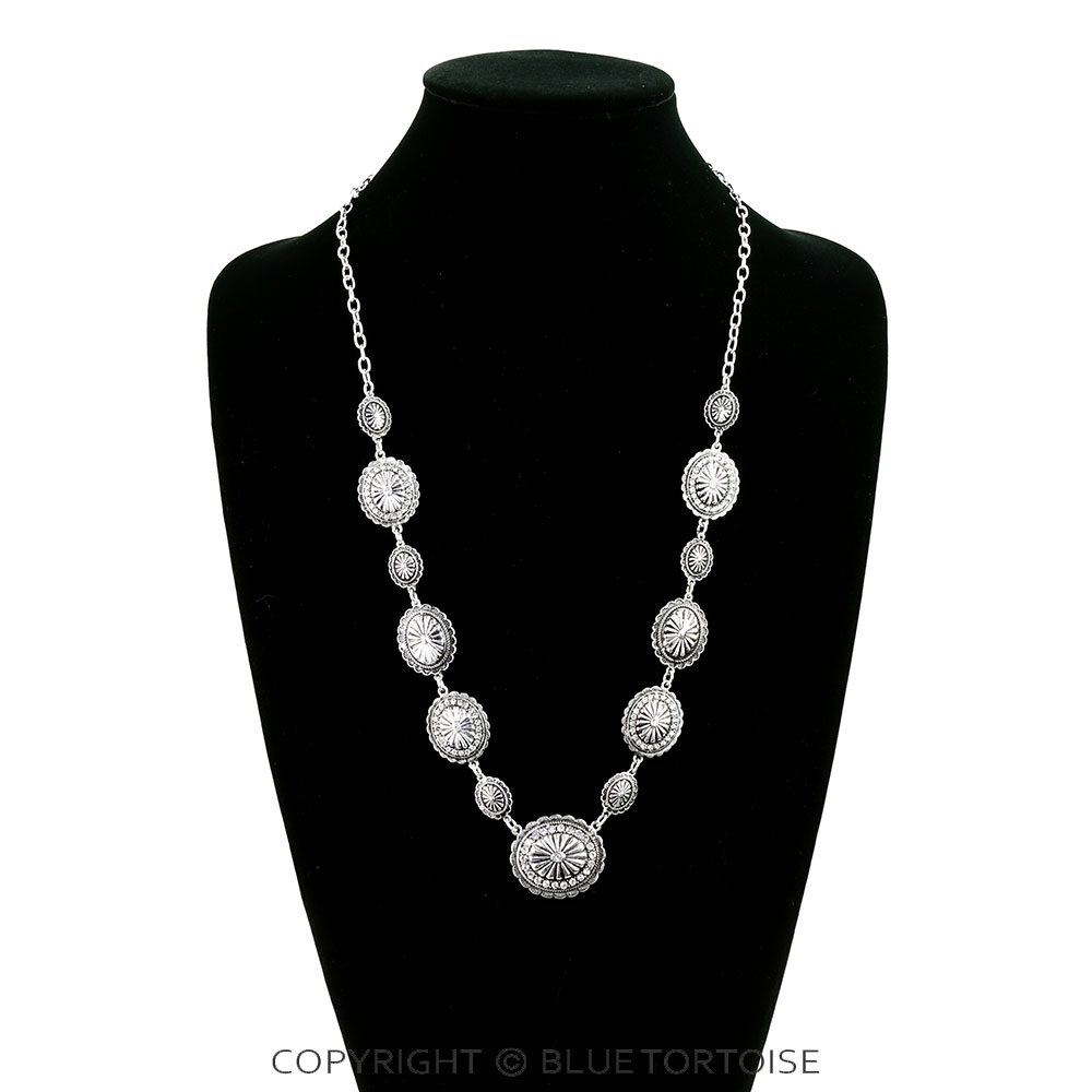 Western Concho Stone Necklace - Image 2