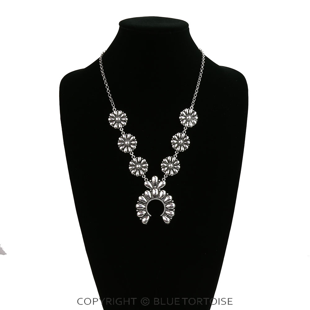 Western Ball Squash Blossom Necklace - Image 2