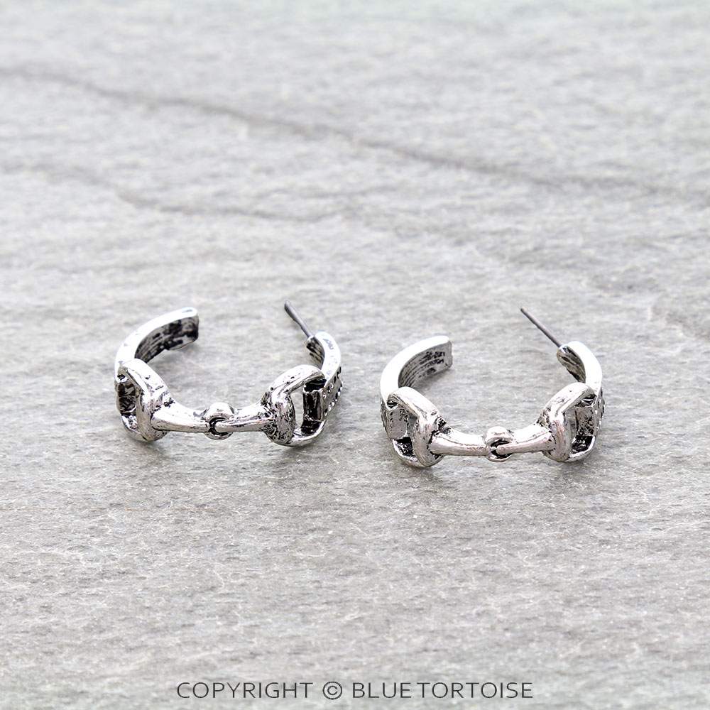 Western Horsebit Hoop Earrings - Image 3