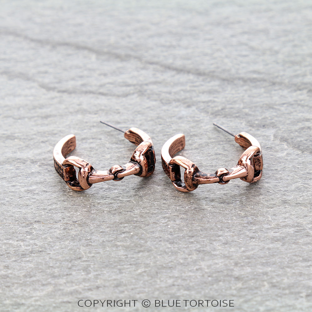 Western Horsebit Hoop Earrings - Image 3