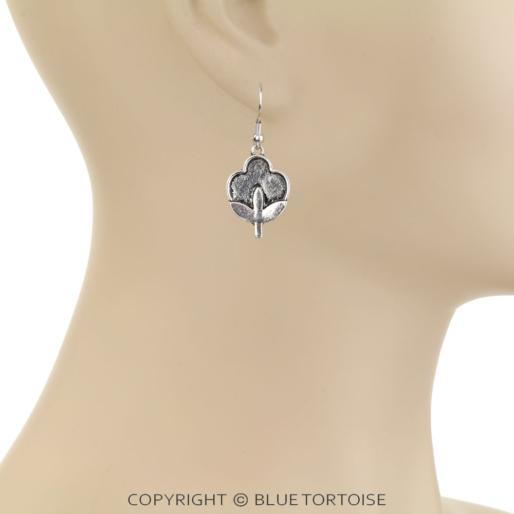 Western Cotton Dangle Earrings - Image 2