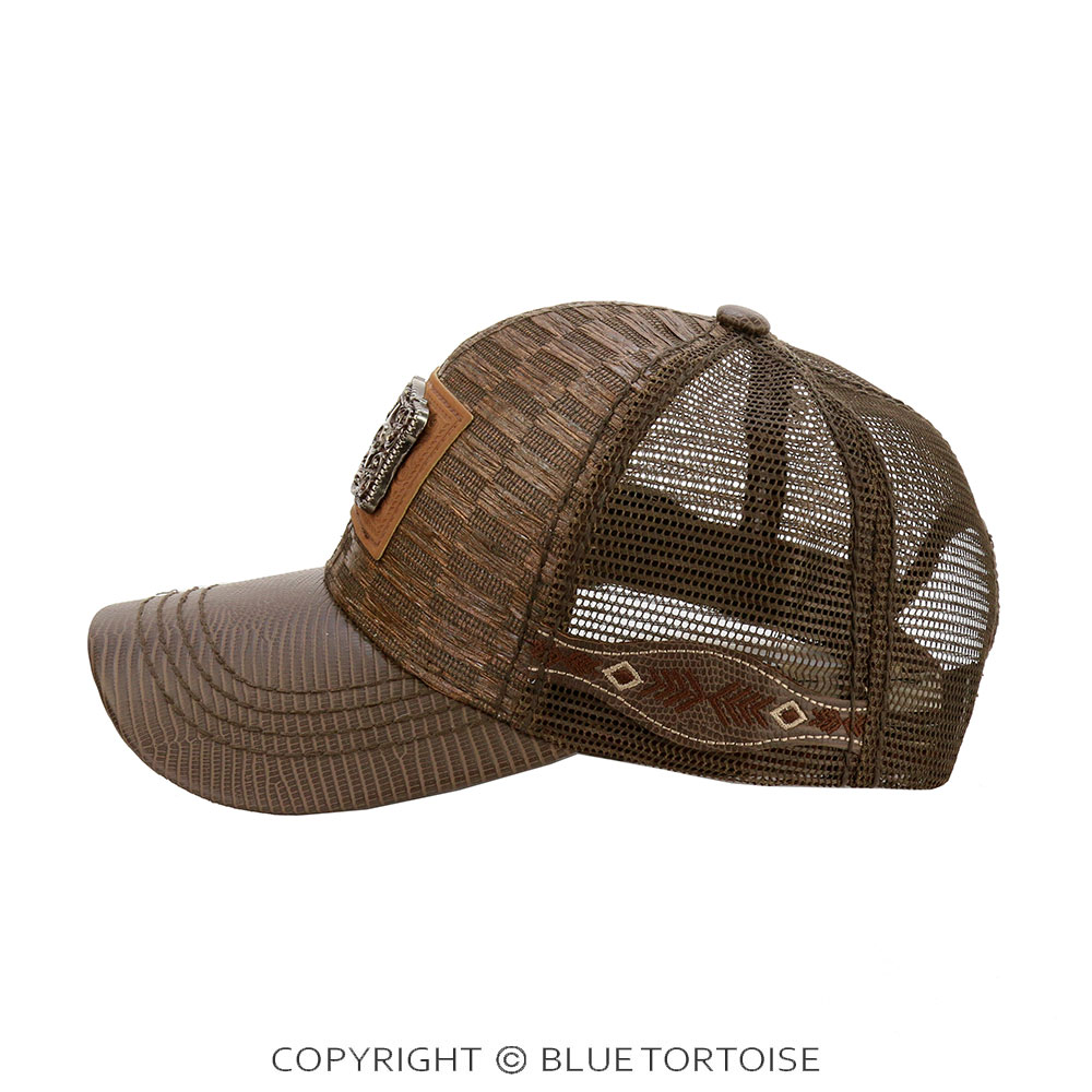Texas Map Patch Straw Side Band Cap - Image 2