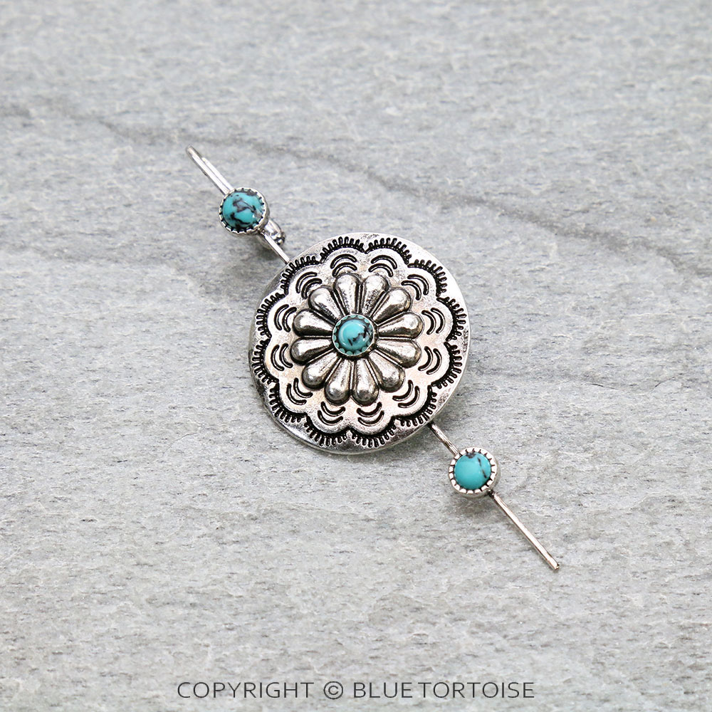 Western Concho Ear Pin Earrings