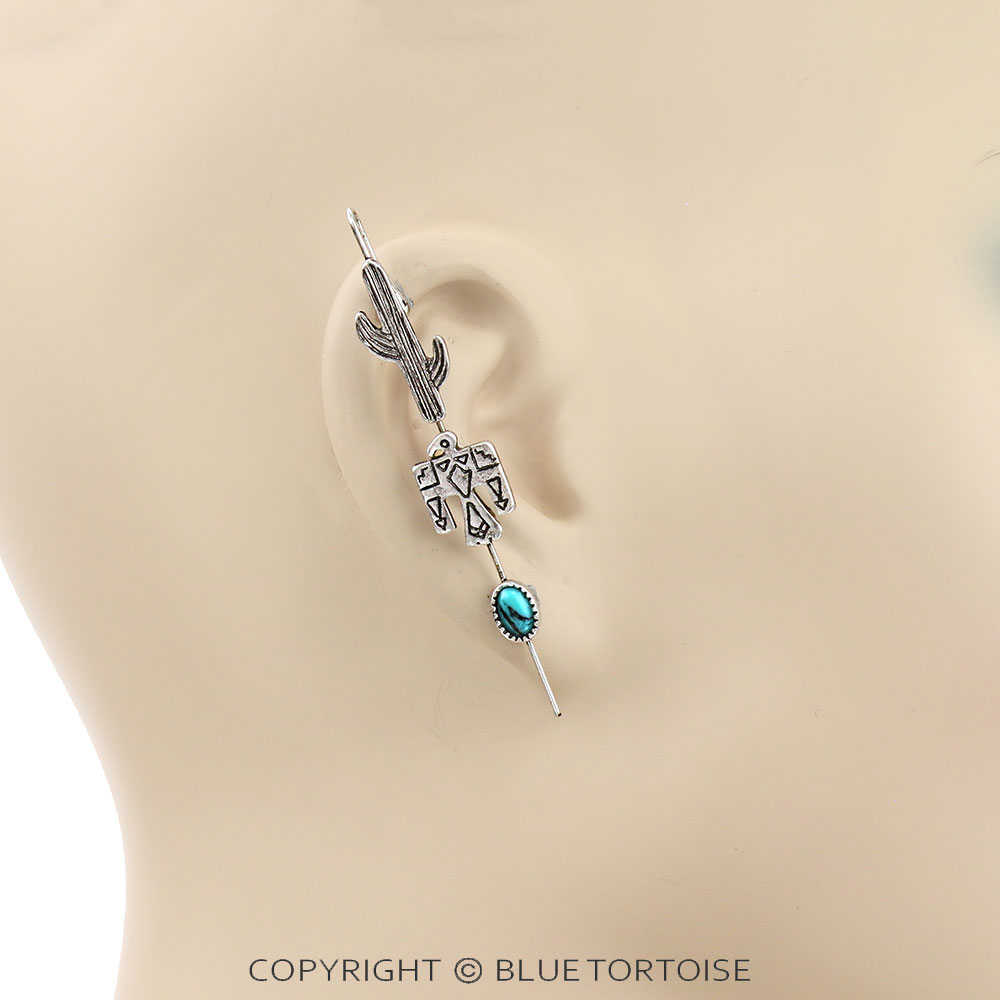 Western Thunderbird Ear Pin Earrings - Image 2