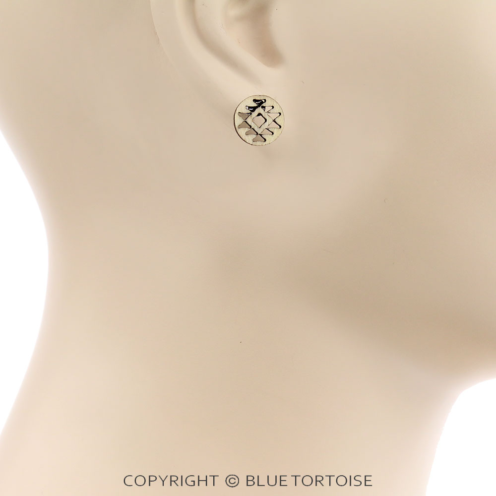 3 Pair Western Wooden Earring Set - Image 2