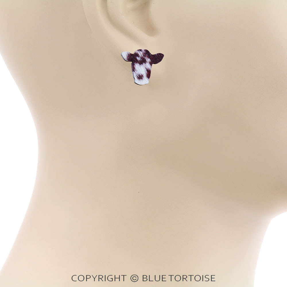 3 Pair Western Wooden Earring Set - Image 4