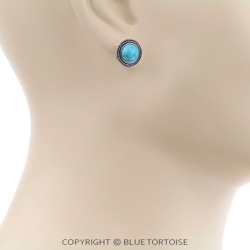 3 Pair Western Cactus Earring Set - Image 3