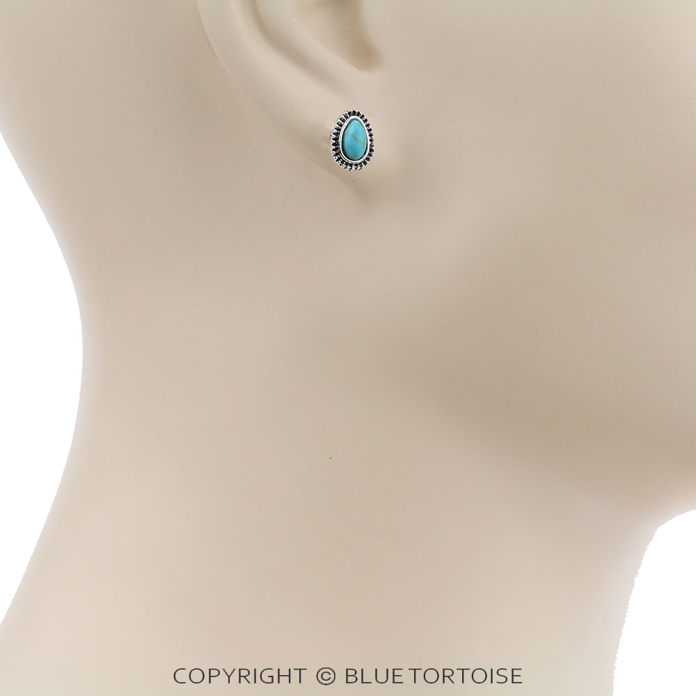 3 Pair Western Stone Earring Set - Image 3