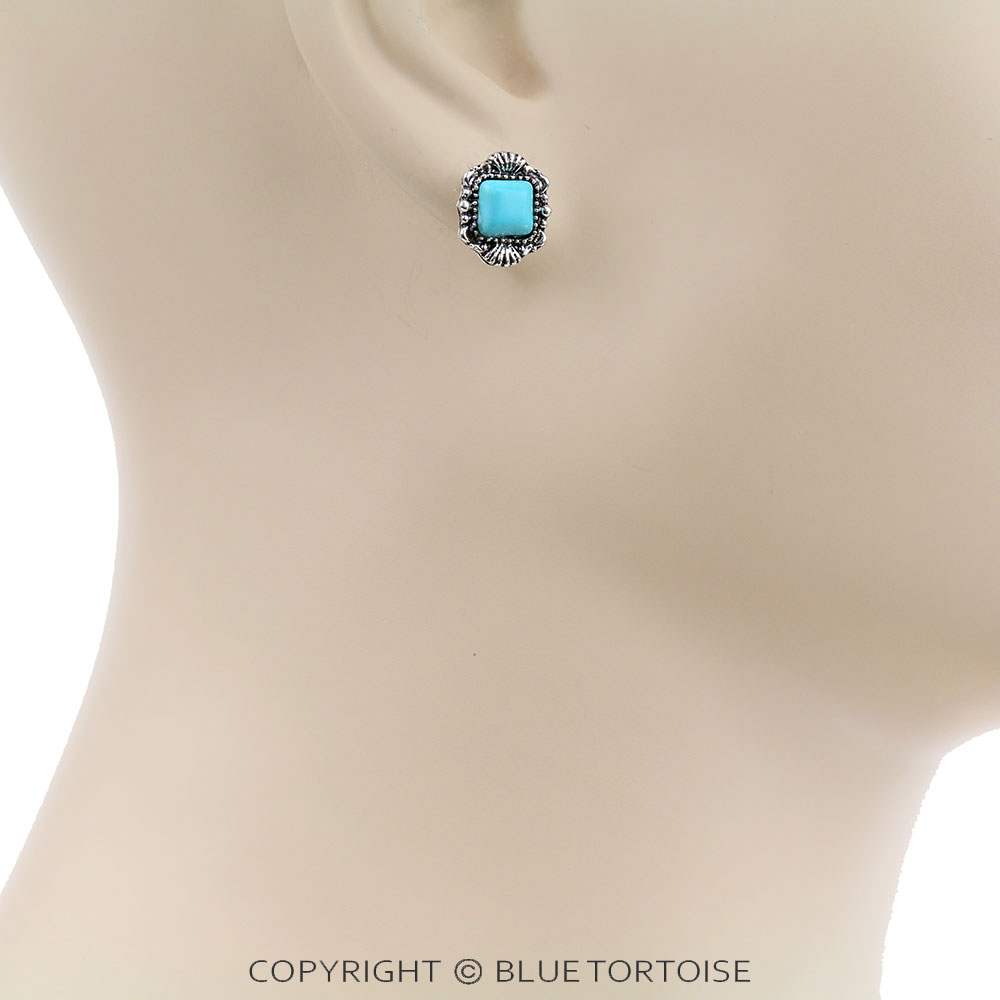3 Pair Western Stone Earring Set - Image 2