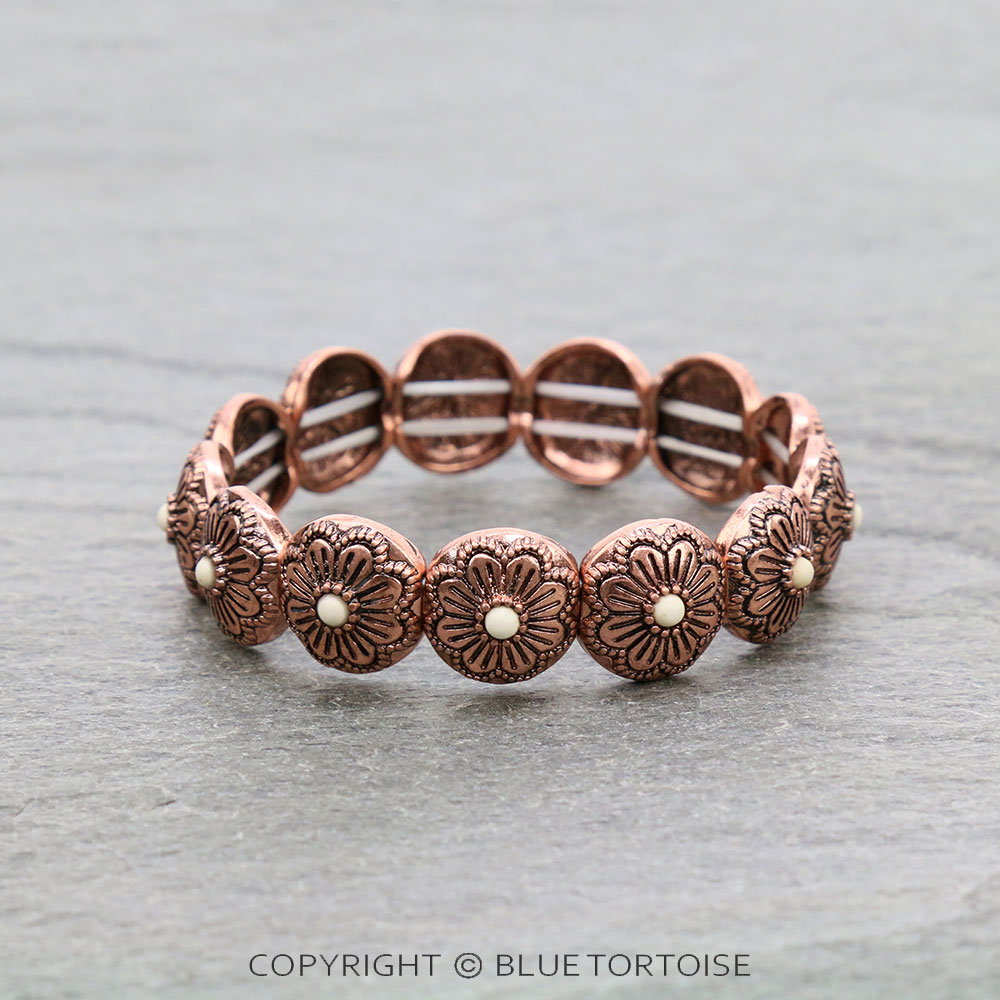 Western Concho Stretch Bracelet