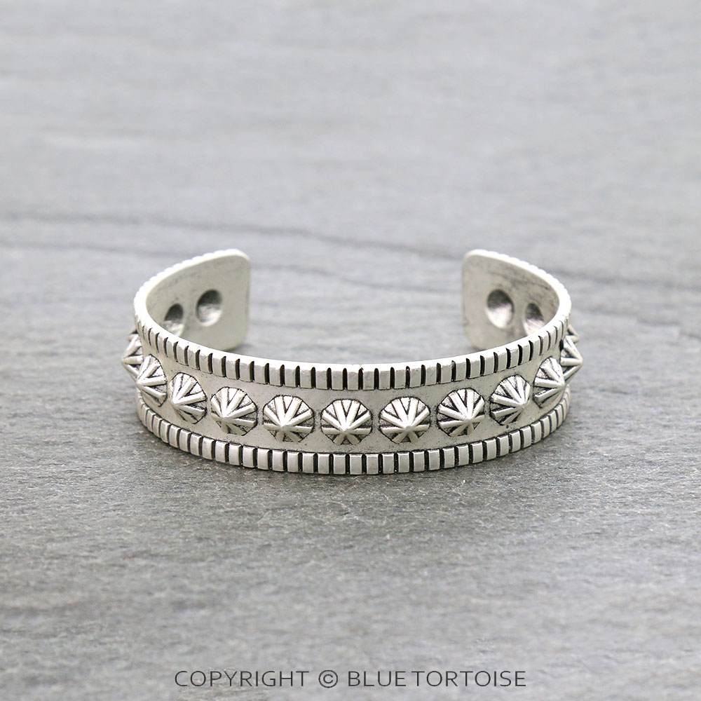 Boho Concho "C" Cuff Bracelet