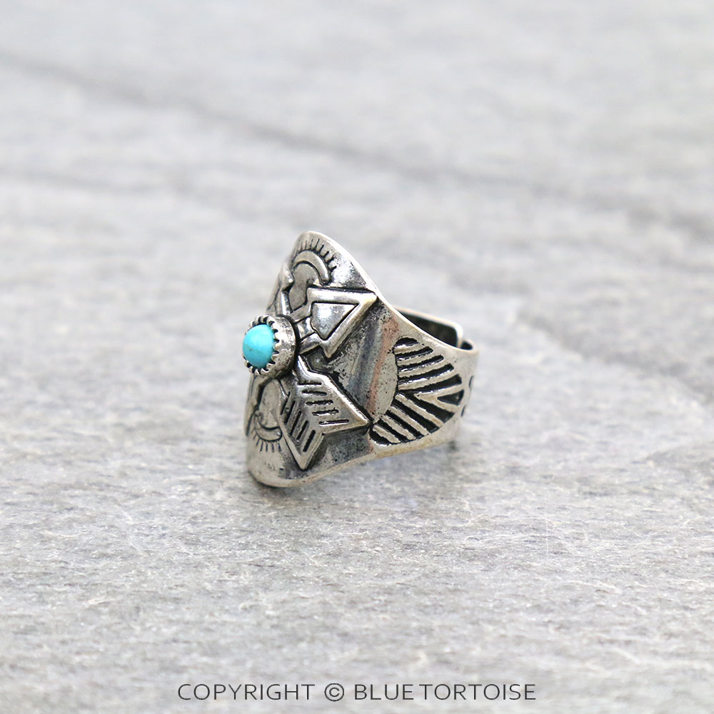 Western Crossed Arrow Cuff Ring - Image 2