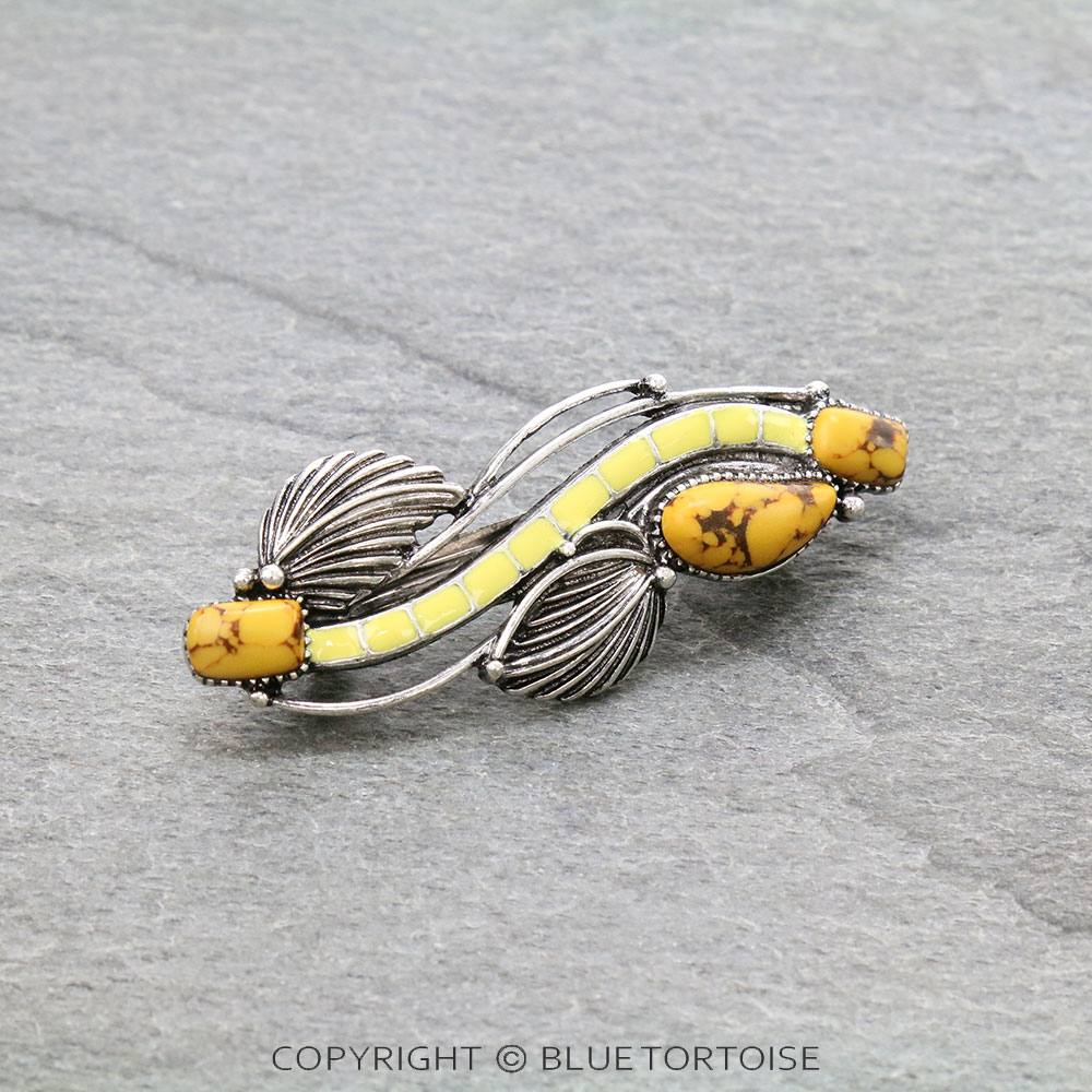 Western Design Stone Hair Clip Barrette