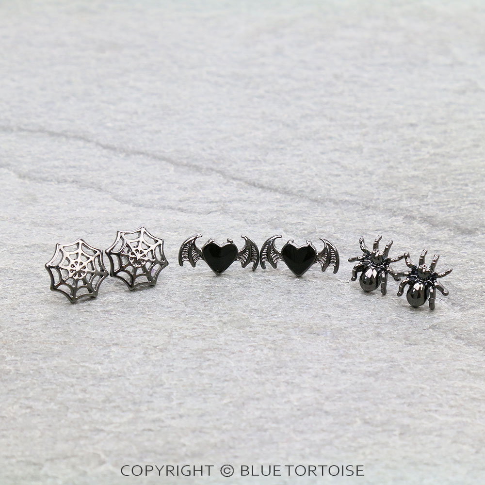 3 Pair Halloween Epoxy Mix Earring Set