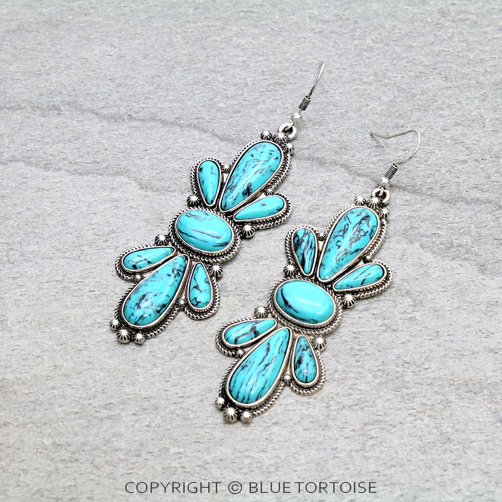 3" Western Concho Dangle Earrings