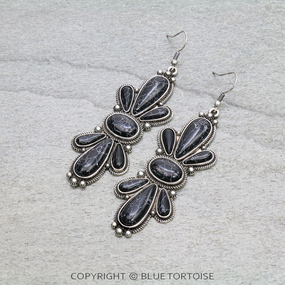 3" Western Concho Dangle Earrings
