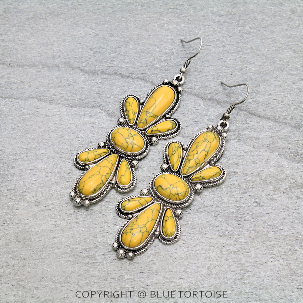 3" Western Concho Dangle Earrings