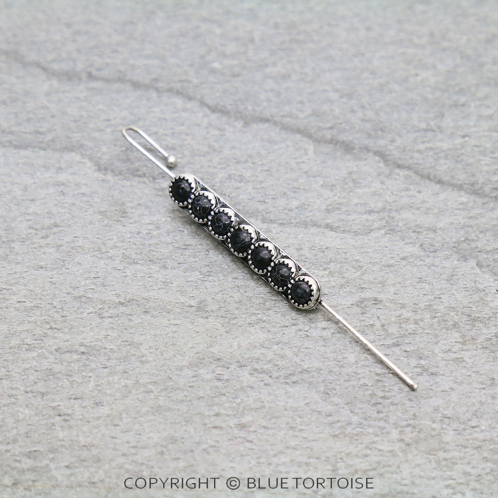 3" Color Stone Ear Pin Earring