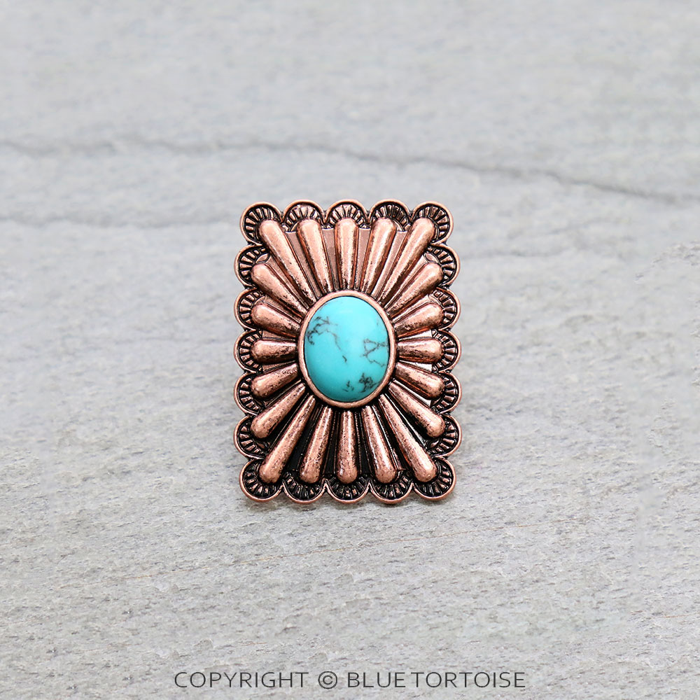 1.5" Western Concho Scarf Ring