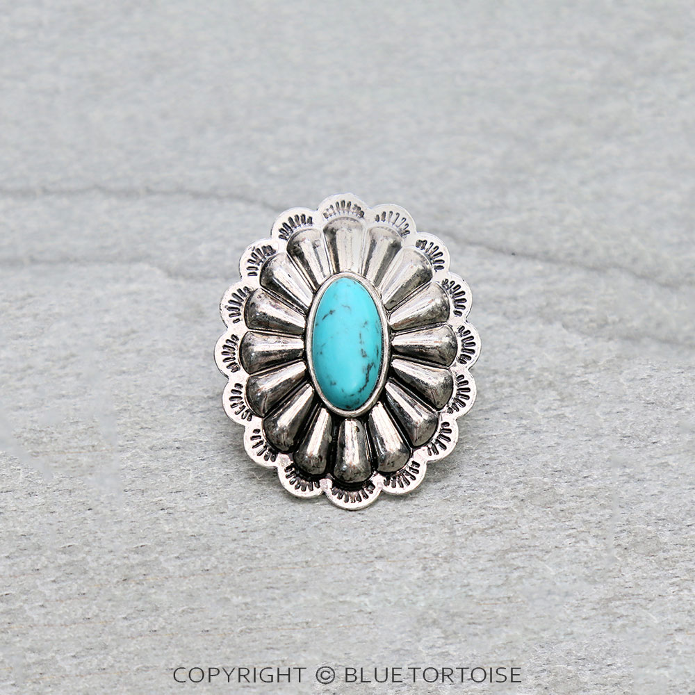 2.75" Western Concho Scarf Ring