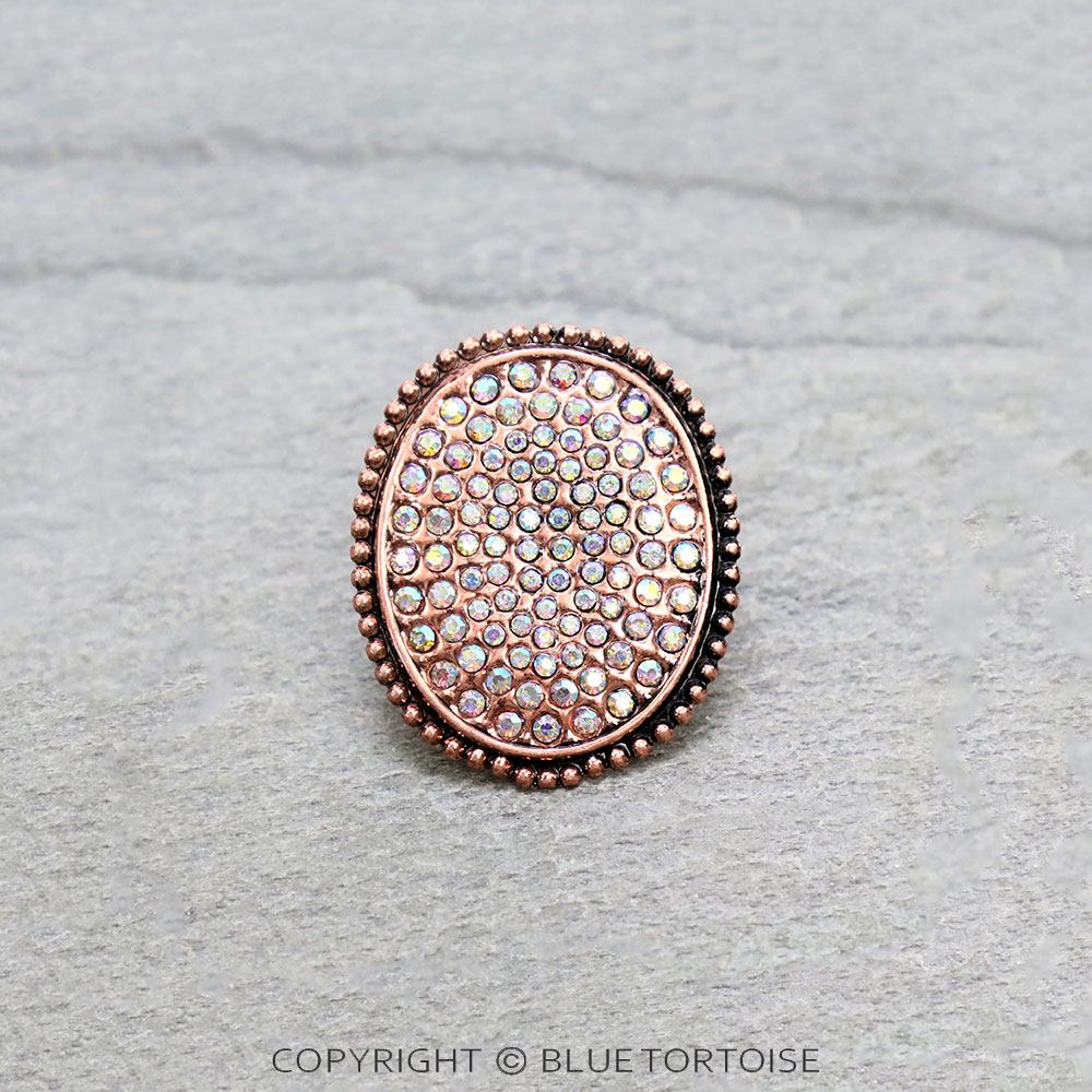 1.75" Western Stone Scarf Ring