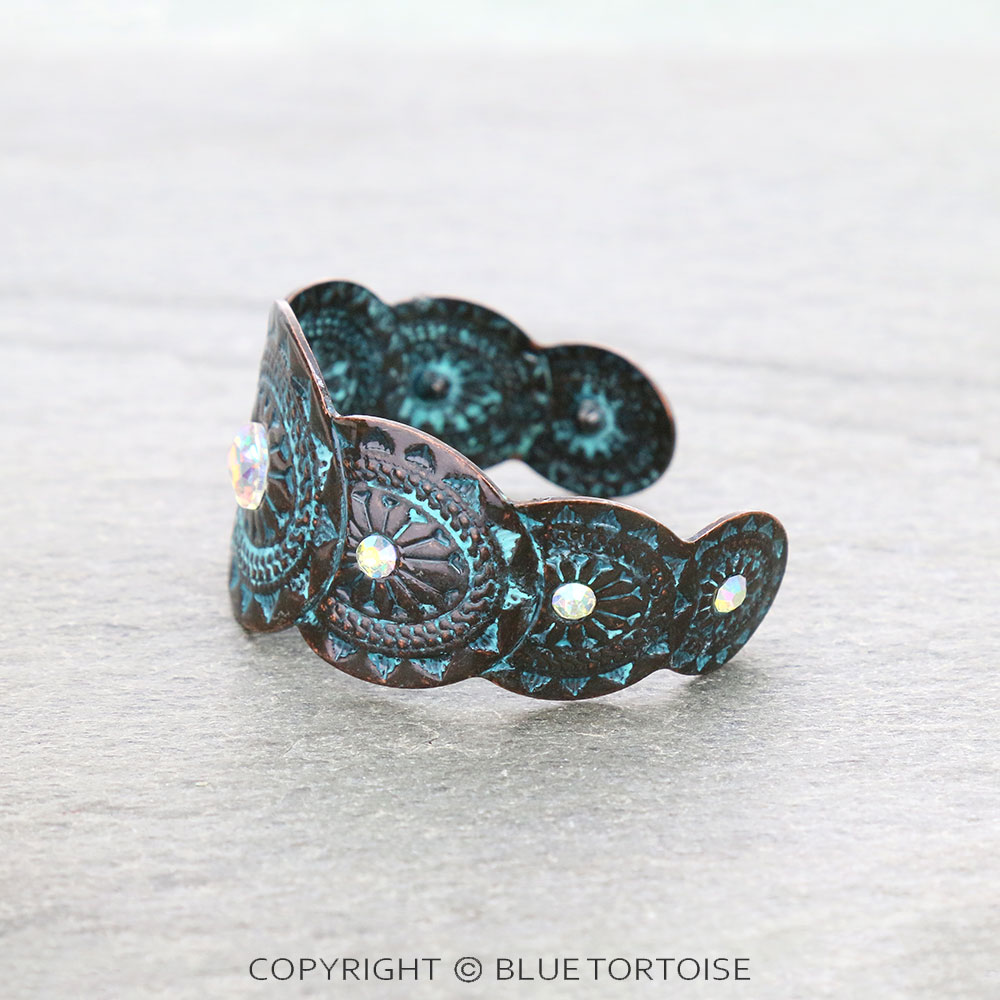 2" Concho Cuff Bracelet - Image 2