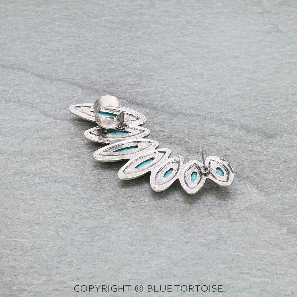 3" Color Stone Ear Cuff Earring - Image 4