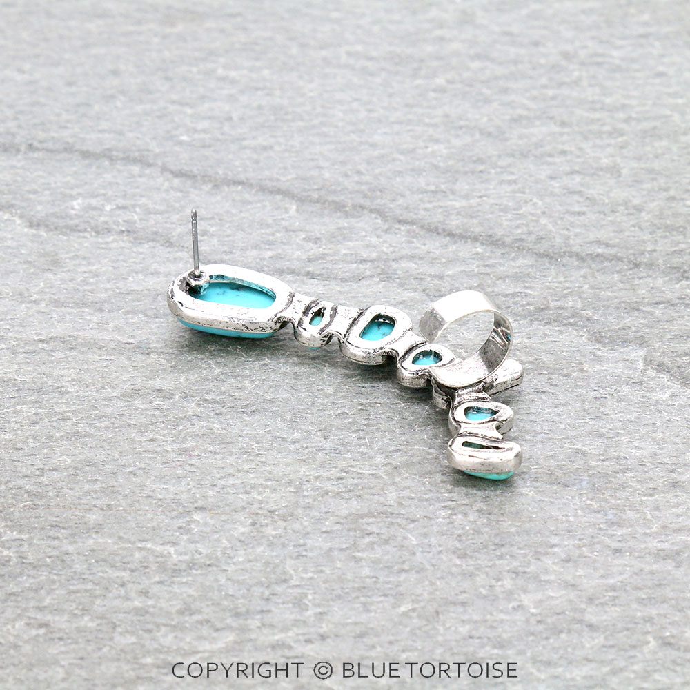 3" Color Stone Ear Cuff Earring - Image 3
