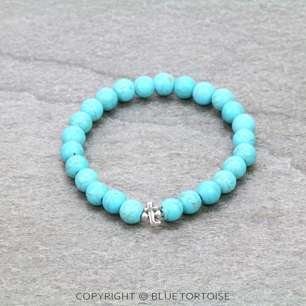 Lowercase "T" Initial Stretch Bracelet