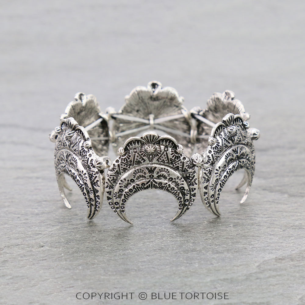 Western Squash Blossom Double Stretch Bracelet
