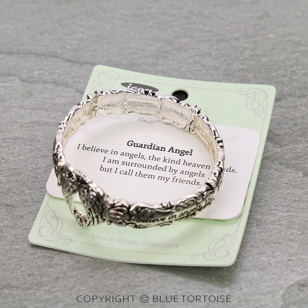 Message "Guardian Angel" Double Stretch Bracelet - Image 3
