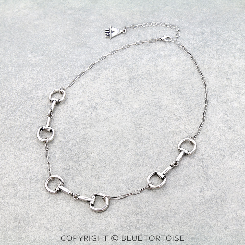 Western Horsebit Chain Necklace
