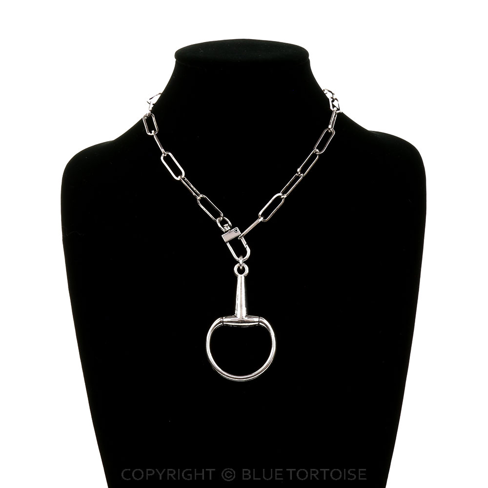 Western Large Horsebit Pendant Necklace - Image 2