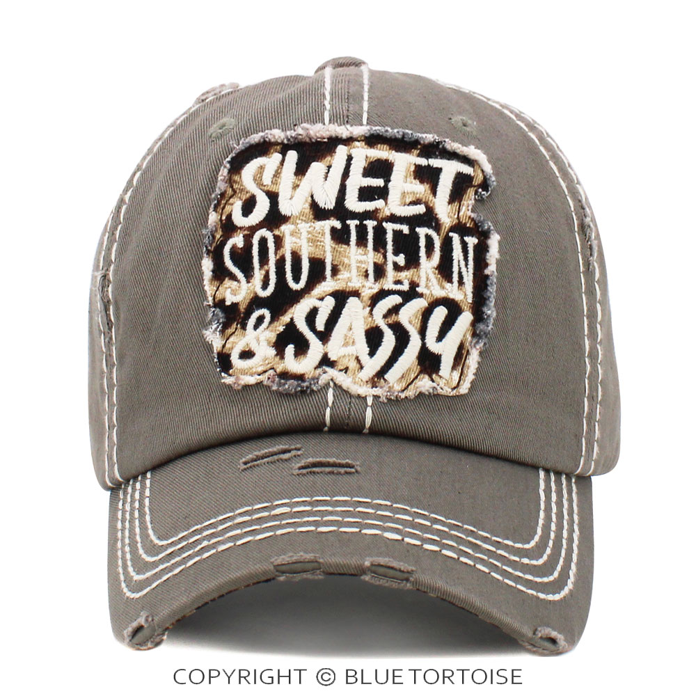 "Sweet Southern & Sassy" Washed Vintage Ballcap
