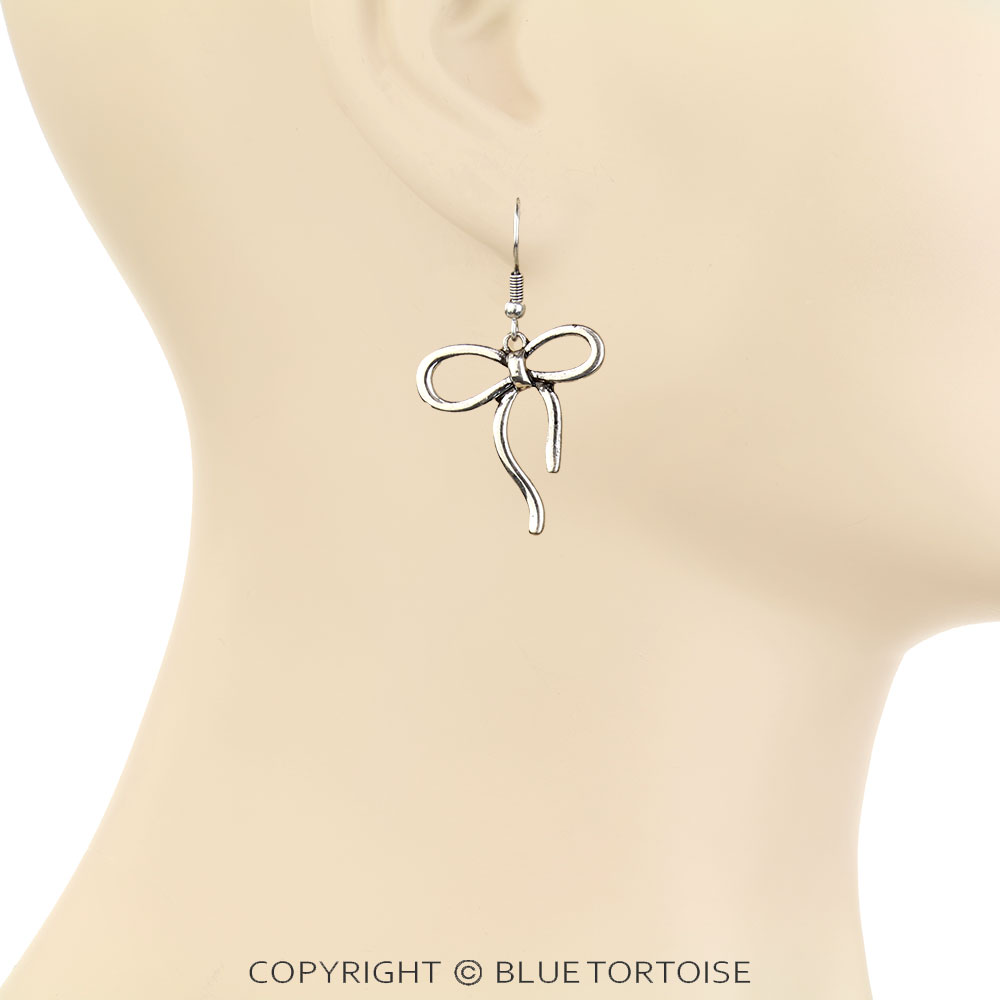 Western Bow Dangle Earrings - Image 2