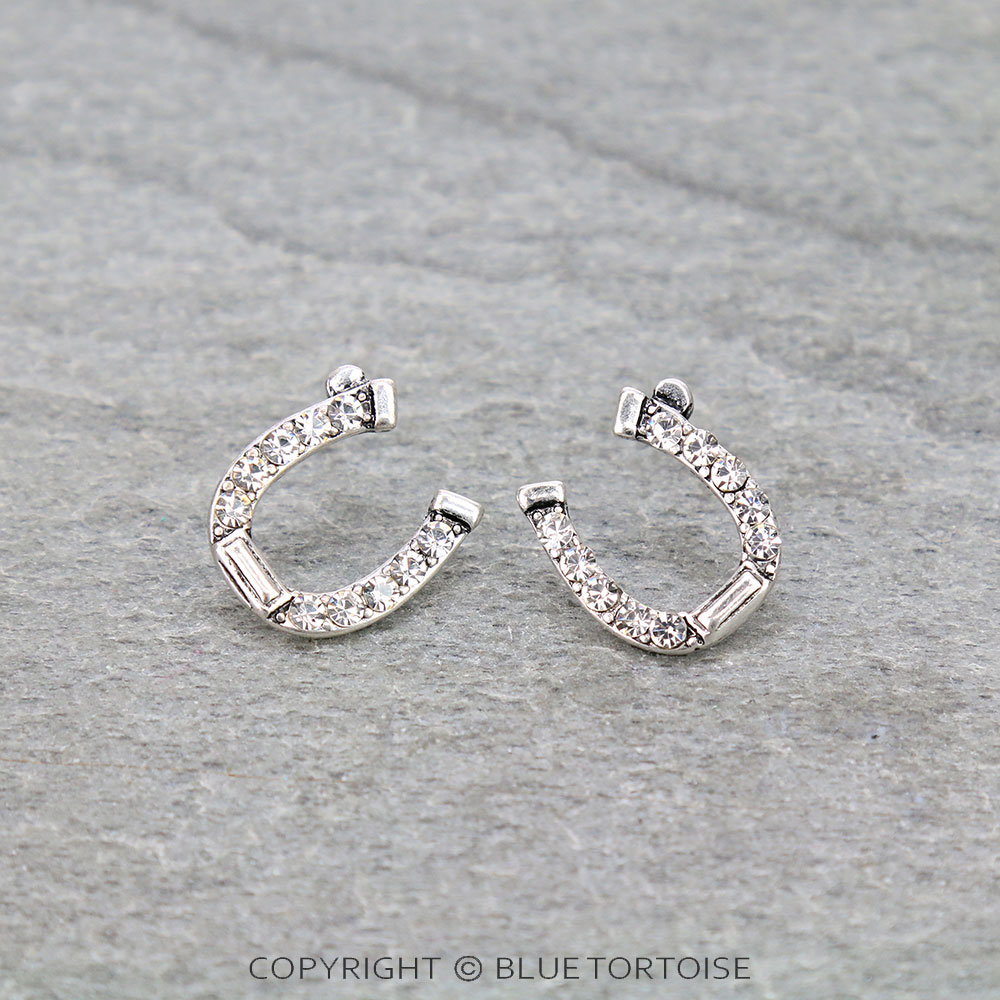 Western Horseshoe Stud Earrings